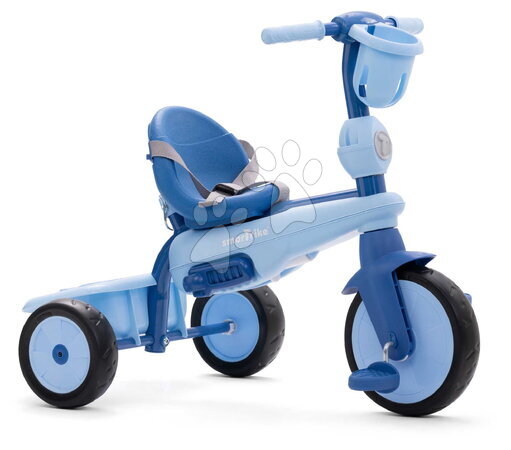 Tříkolky od 15 měsíců - Tříkolka s vodicí tyčí Breeze S Ocean Blue TouchSteering smarTrike - 4