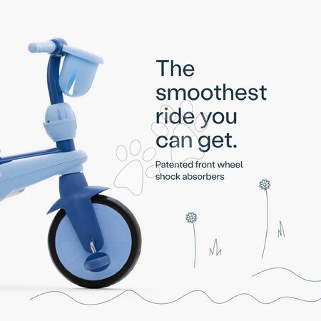 Tříkolky od 15 měsíců - Tříkolka s vodicí tyčí Breeze S Ocean Blue TouchSteering smarTrike - 5
