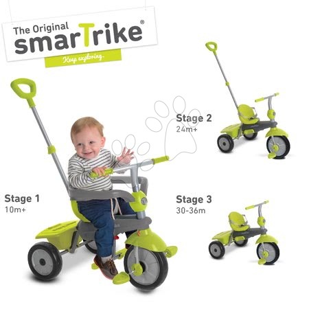 Rowerki trójkołowe od 10 miesiąca - Trójkołówka Breeze Touch Steering 3w1 smarTrike - 1