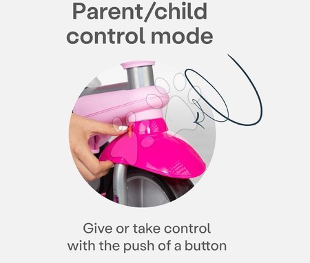 Tříkolky od 10 měsíců - Tříkolka s vodicí tyčí Lollipop Pink SmarTrike - 6
