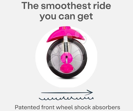 Tříkolky od 10 měsíců - Tříkolka s vodicí tyčí Lollipop Pink SmarTrike - 7