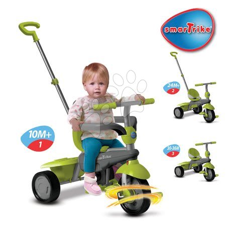 Tříkolky od 10 měsíců - Tříkolka Breeze Touch Steering smarTrike - 2