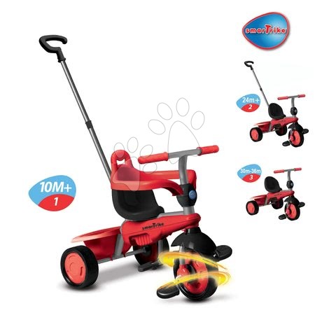 Toys for children from 6 to 12 months - Breeze Touch Steering smarTrike Tricycle_1
