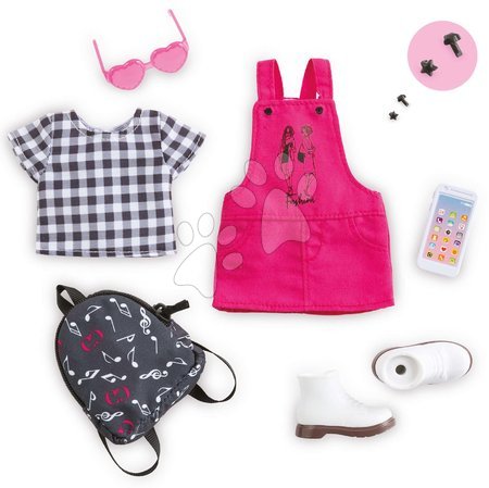 Oblečenie pre bábiky Corolle - Súprava oblečenia Pop Music & Fashion Dressing Room Corolle Girls