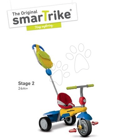 Tricikli za djecu od 10 mjeseci - SMART TRIKE 6160100 tricikl BREEZE GL 3u1 multicolor TouchSteering s amortizerom i praznim hodom od 10 mjeseci - 2