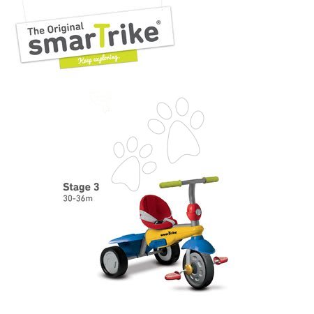 Tricikli za djecu od 10 mjeseci - SMART TRIKE 6160100 tricikl BREEZE GL 3u1 multicolor TouchSteering s amortizerom i praznim hodom od 10 mjeseci - 3