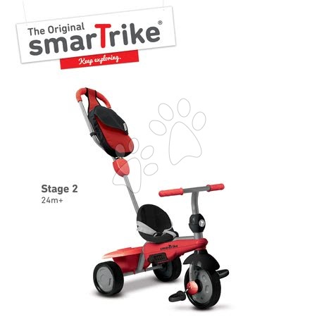 Tříkolky od 10 měsíců - Tříkolka Breeze GL 3v1 Red Touch Steering smarTrike - 3
