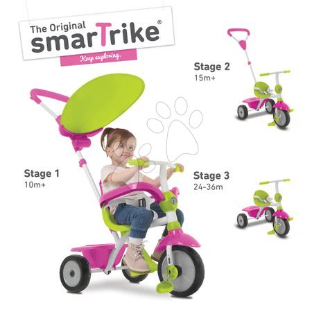 Triciklik 10 hónapos kortól - Tricikli Zip Plus 3in1 Touch Steering smarTrike - 1