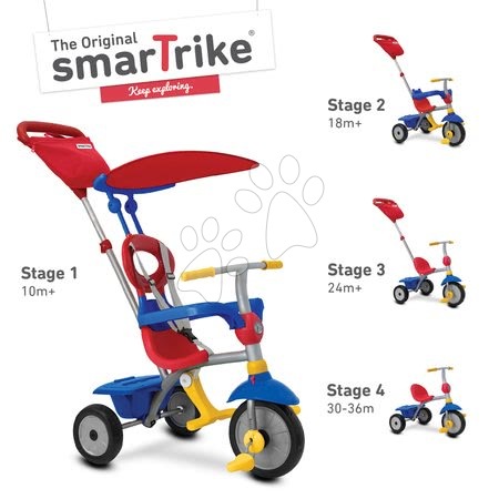 Kinderdreiräder - Dreirad Zip Plus 4in1 smarTrike TouchSteering _1