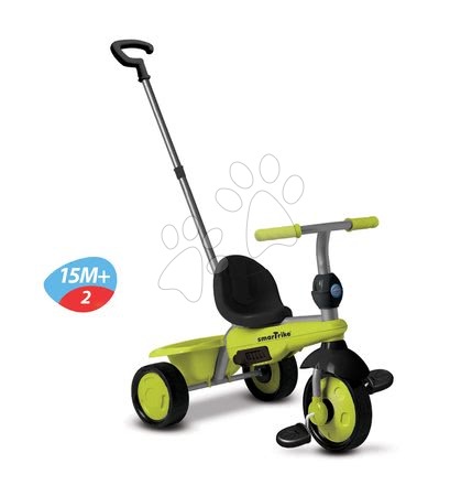 Tříkolky od 10 měsíců - Tříkolka Carnival Green Touch Steering 3v1 smarTrike - 1
