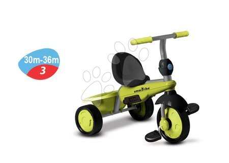 Tříkolky od 10 měsíců - Tříkolka Carnival Green Touch Steering 3v1 smarTrike - 2