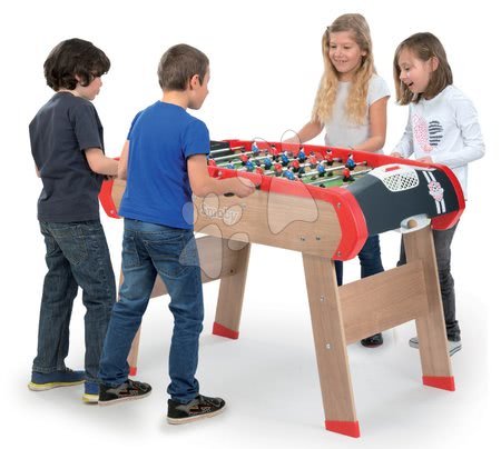 Puzzle a spoločenské hry - Drevený futbalový stôl BBF Champions Smoby s 2 loptičkami od 8 rokov_1