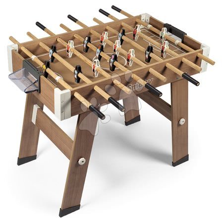 Puzzle a společenské hry - Dřevěný fotbalový stůl Click&Goal Soccer Table Smoby