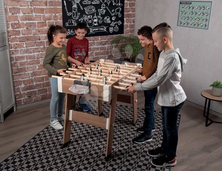 Puzzle a společenské hry - Dřevěný fotbalový stůl Click&Goal Soccer Table Smoby_1