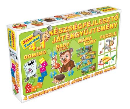 Jocuri de societate pentru copii - Set joc de societate Maxi 4 în 1 Dohány - 3