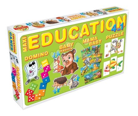 Jocuri de societate pentru copii - Set joc de societate Maxi 4 în 1 Dohány - 1