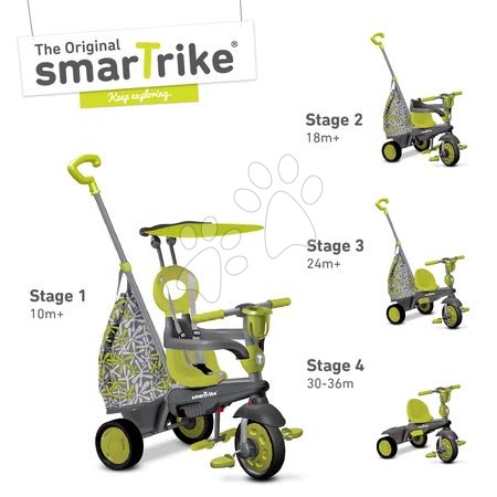 Tříkolky od 10 měsíců - Tříkolka Groove 4v1 smarTrike - 1