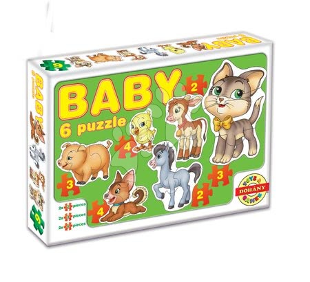 Hračky pre najmenších - Baby puzzle mláďatká Dohány