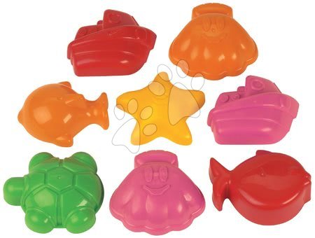 Kalupi za pijesak - ECOIFFIER 163 Formičky do piesku 9 kusov, 15*15*15 cm