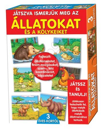 Társasjátékok - Oktatójáték Állatok és kölykeik Dohány