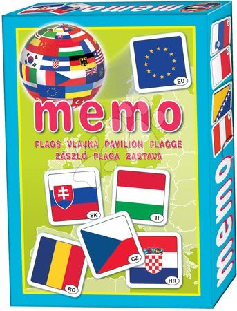 Puzzle a spoločenské hry Dohány od výrobcu Dohány - Pexeso s vlajkami Memo hra Dohány
