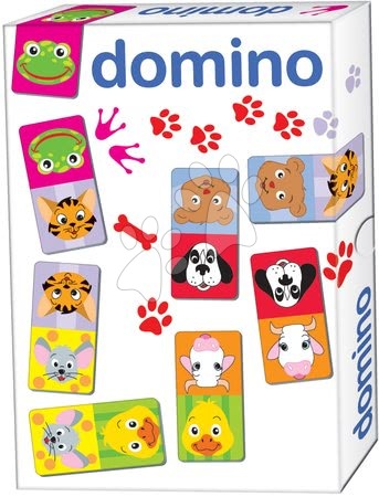 Puzzle și jocuri de societate - Domino pentru cei mici Animale Dohány