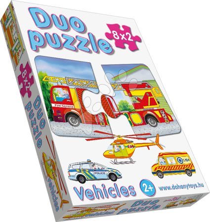 Hračky pro nejmenší - Baby puzzle Duo Dopravní prostředky Dohány_1