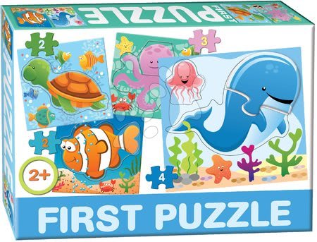 Rozvoj zmyslov a motoriky  - Puzzle Baby First Oceán Dohány