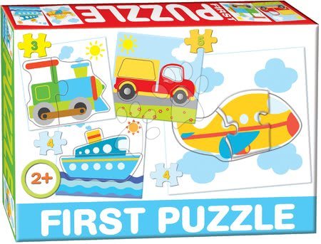 Hračky pre deti od 2 do 3 rokov - Puzzle Baby First Dopravné prostriedky Dohány