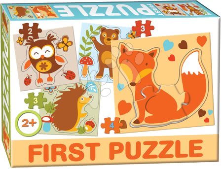 Hračky pro nejmenší - Puzzle Baby First Lesní zvířátka Dohány