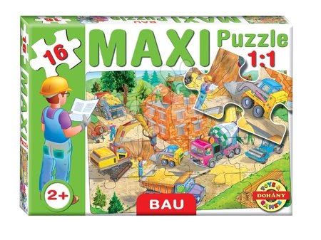 Jucării pentru bebeluși - Baby puzzle Maxi Construcţie Dohány