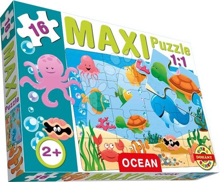 Hračky pre deti od 2 do 3 rokov - Baby puzzle Maxi Oceán Dohány_1