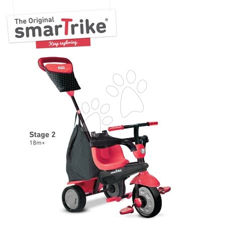 Tricikli od 10. meseca - Tricikel Glow 4v1 Touch Steering Black&Red smarTrike - 16