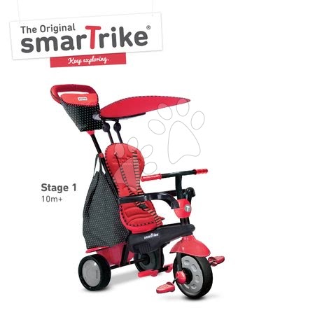 Tricikli od 10. meseca - Tricikel Glow 4v1 Touch Steering Black&Red smarTrike - 15