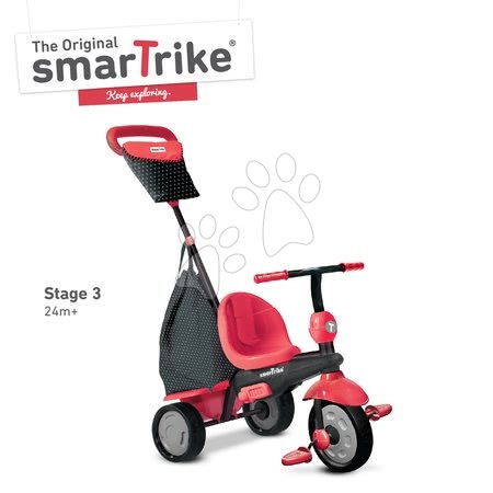Tricikli od 10. meseca - Tricikel Glow 4v1 Touch Steering Black&Red smarTrike - 17