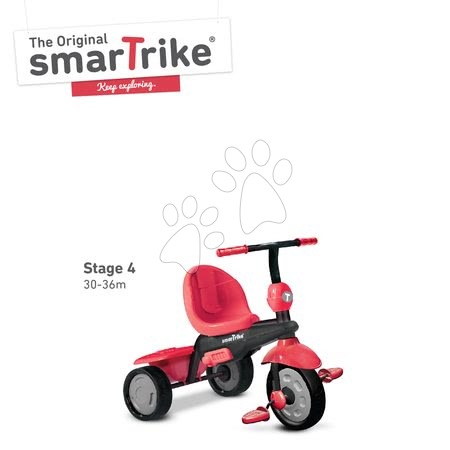 Tricikli od 10. meseca - Tricikel Glow 4v1 Touch Steering Black&Red smarTrike - 18