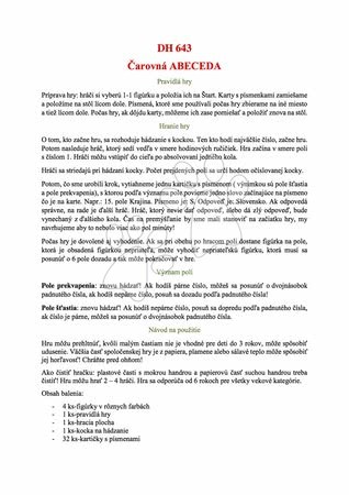 Društvene igre za djecu - Društvena igra ABC – upoznavanje abecede Dohány - 2