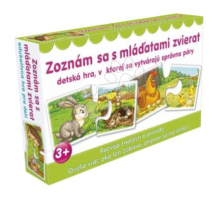 Puzzle a společenské hry - Naučná společenská hra Seznam se s mláďaty zvířat Dohány