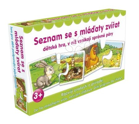 Serile lungi de iarnă - Joc de asociere Fă cunoştinţă cu puii animalelor Dohány_1