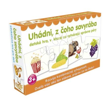 Družabne igre za otroke - Poučna družabna igra Ugani, iz česa je narejeno Dohány 4 jezikovne verzije