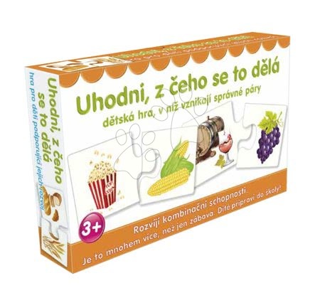 Družabne igre za otroke - Poučna družabna igra Ugani, iz česa je narejeno Dohány 4 jezikovne verzije_1
