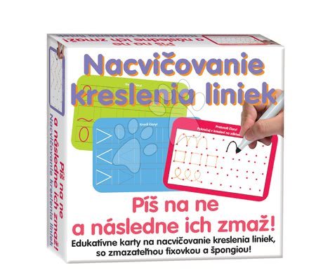 Kreatívne a didaktické hračky - Náučná hra Nacvičovanie kreslenia liniek Dohány