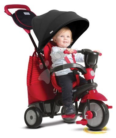 Jucării pentru bebeluși de la 6 la 12 luni - Triciletă SWING DLX 4in1 Red TouchSteering smarTrike
