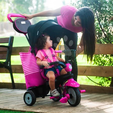 Vozíme se venku - Tříkolka SWING DLX 4v1 Pink TouchSteering smarTrike_1