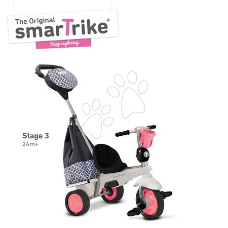 Tříkolky od 10 měsíců - Tříkolka Deluxe Touch Steering 4v1 smarTrike - 2
