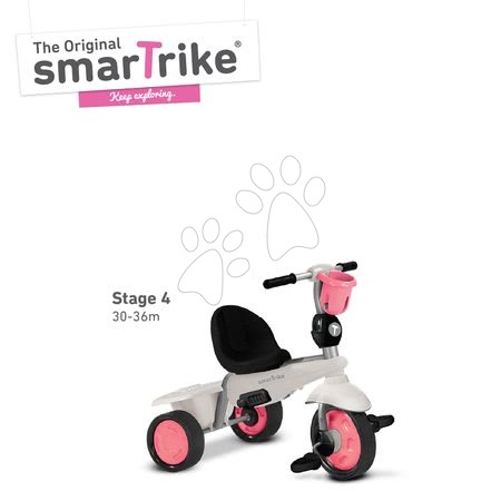 Tříkolky od 10 měsíců - Tříkolka Deluxe Touch Steering 4v1 smarTrike - 3