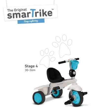 Tříkolky od 10 měsíců - Tříkolka Deluxe Touch Steering 4v1 smarTrike - 6