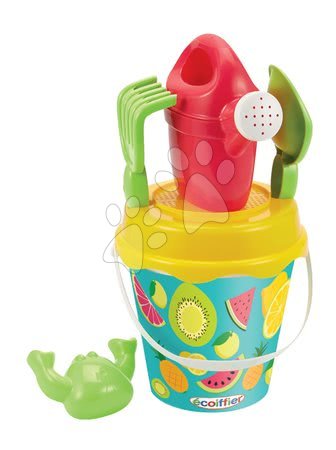 Kbelíky do písku - Kyblík set velký s konvičkou Ovoce Écoiffier - 1