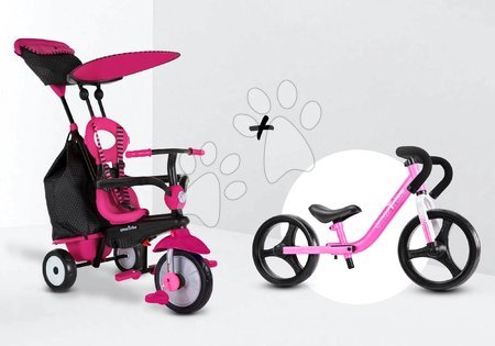 Igrače za malčke od rojstva dalje - Tricikel Vanilla Plus Pink Classic smarTrike