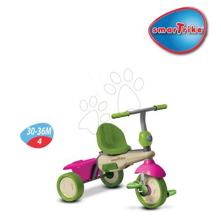Tříkolky od 10 měsíců - Tříkolka Vanilla Touch Steering smarTrike - 5